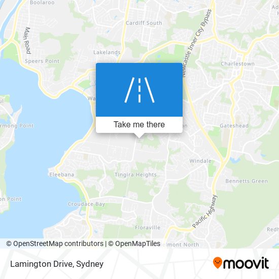 Lamington Drive map