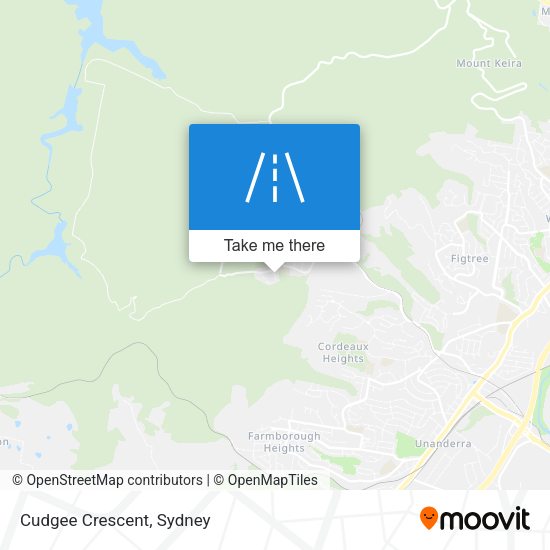Cudgee Crescent map