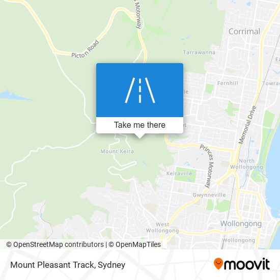 Mapa Mount Pleasant Track