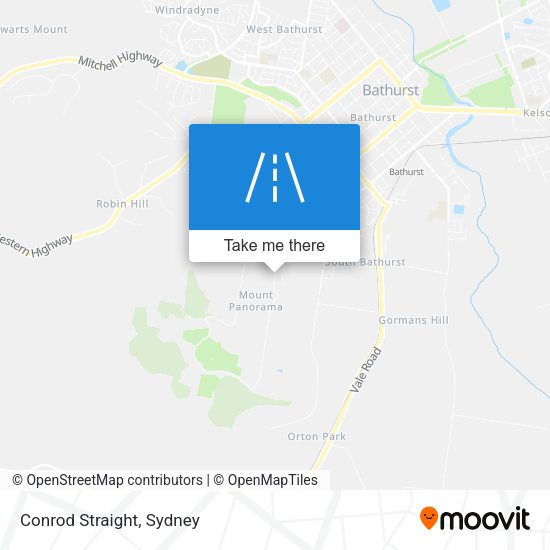Conrod Straight map