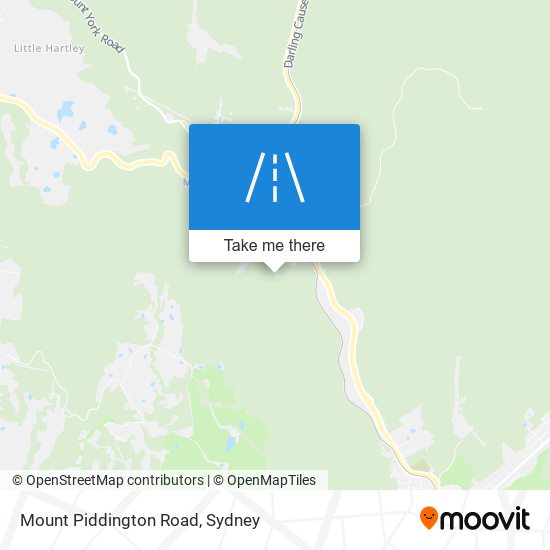 Mapa Mount Piddington Road