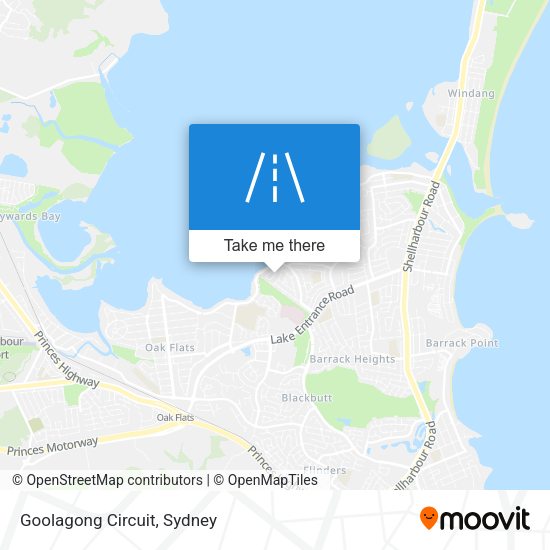 Goolagong Circuit map