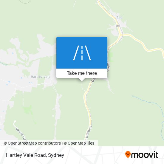 Hartley Vale Road map