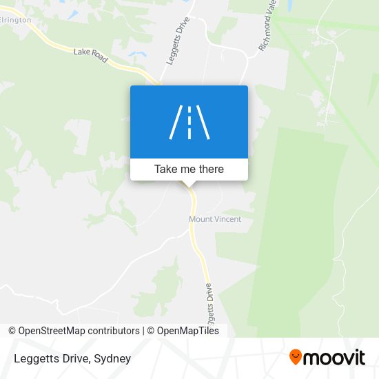 Leggetts Drive map