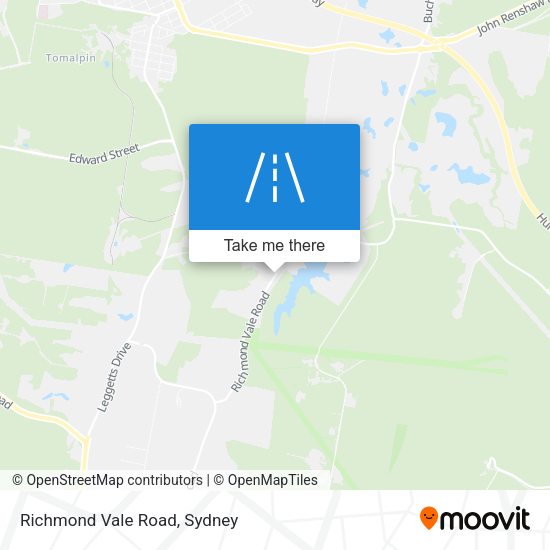 Richmond Vale Road map