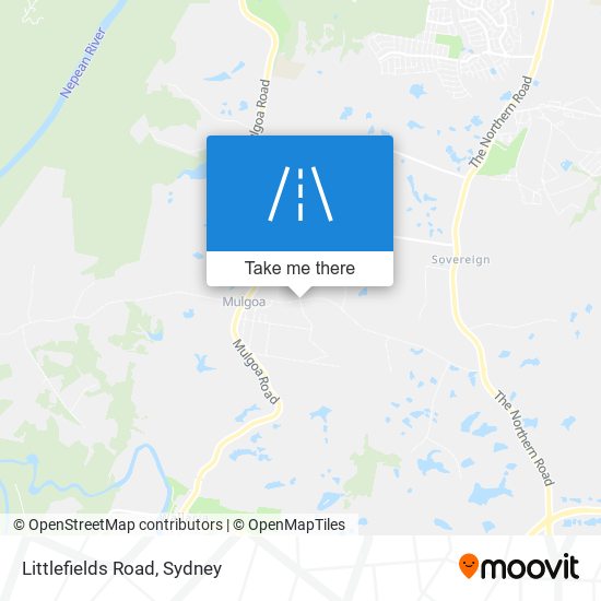 Mapa Littlefields Road