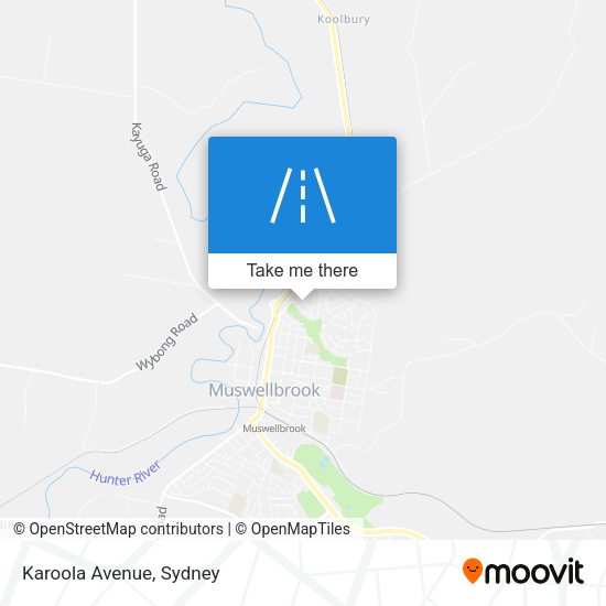 Karoola Avenue map