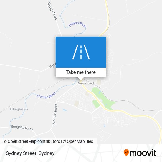 Mapa Sydney Street
