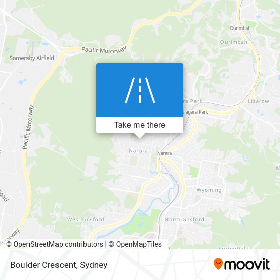 Boulder Crescent map