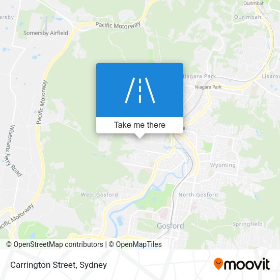 Carrington Street map