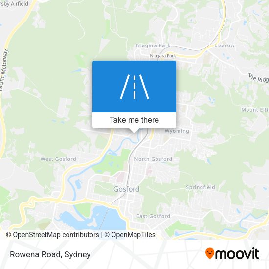 Rowena Road map