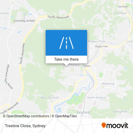 Treeline Close map