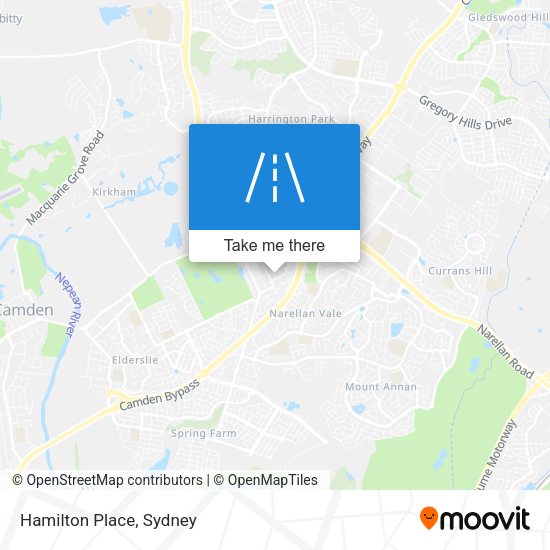 Hamilton Place map