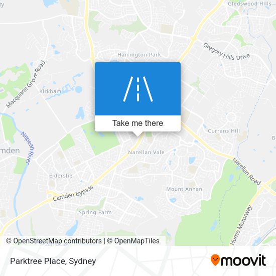 Parktree Place map