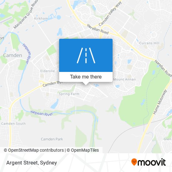 Mapa Argent Street
