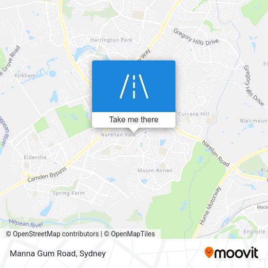Manna Gum Road map