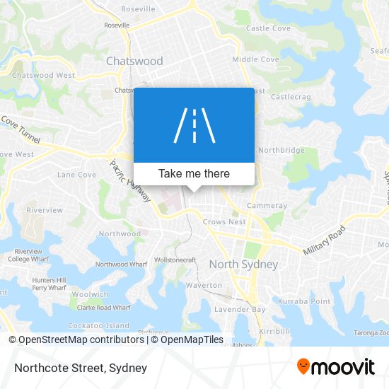 Northcote Street map