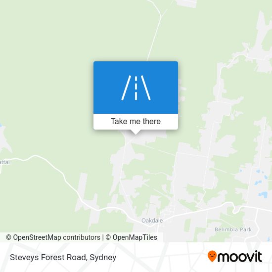 Steveys Forest Road map