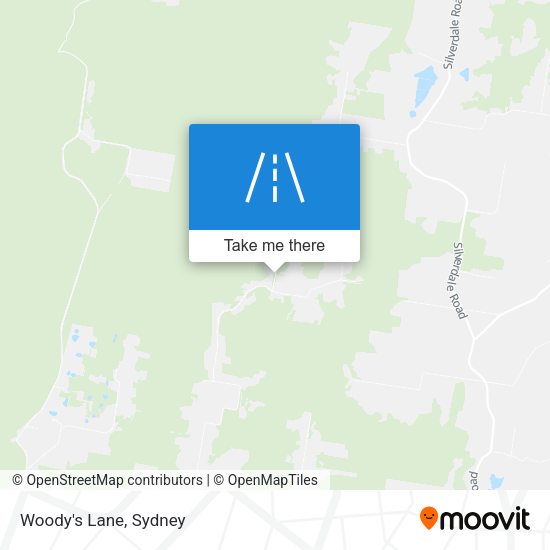 Woody's Lane map