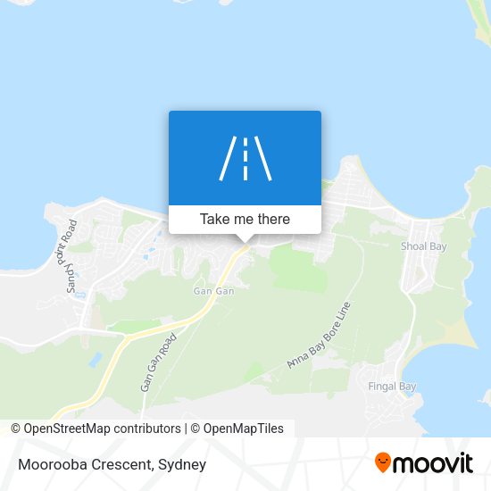 Moorooba Crescent map