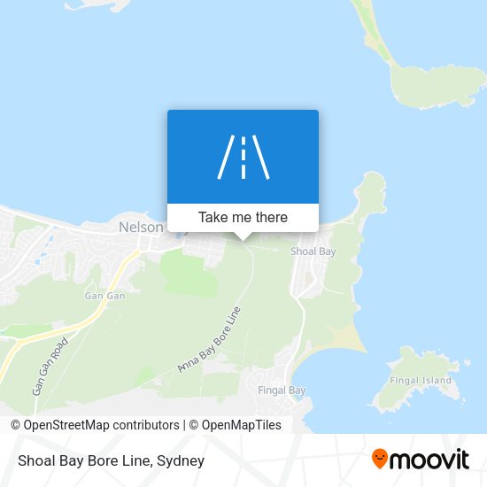 Shoal Bay Bore Line map