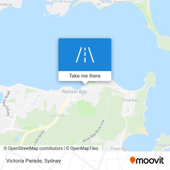 Victoria Parade map