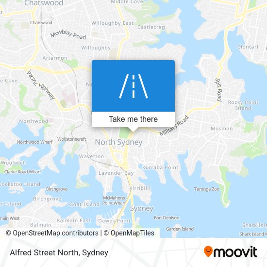 Alfred Street North map