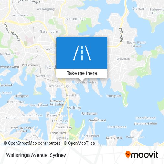 Wallaringa Avenue map