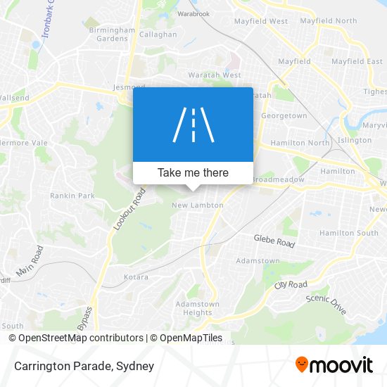 Carrington Parade map