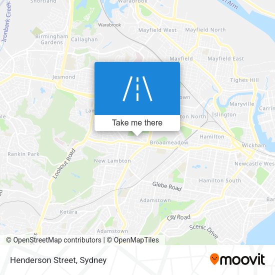 Henderson Street map