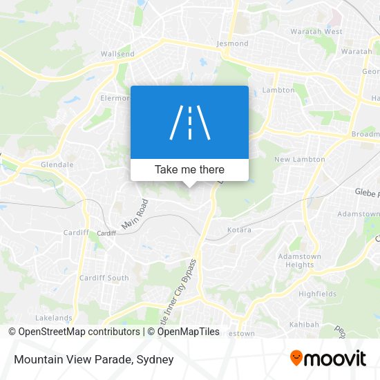 Mountain View Parade map