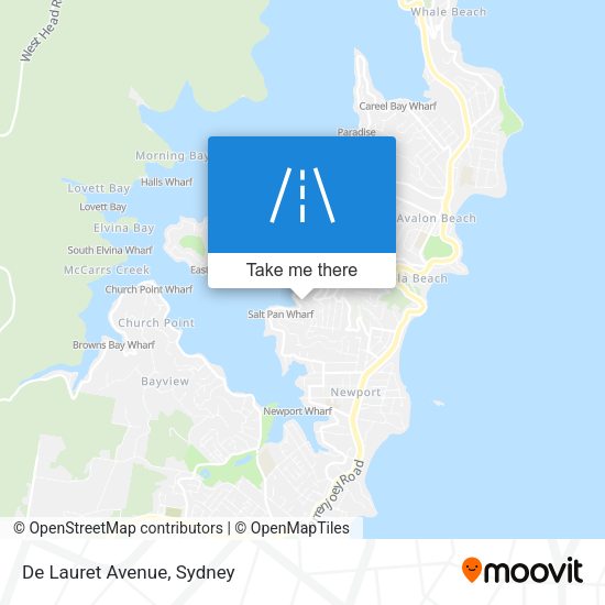 De Lauret Avenue map