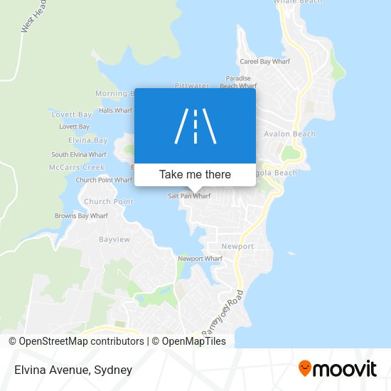 Elvina Avenue map