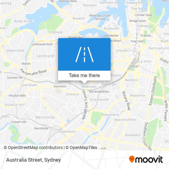 Mapa Australia Street