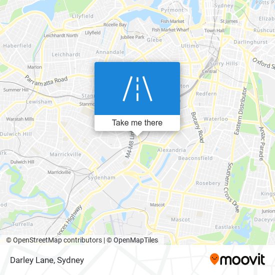 Darley Lane map