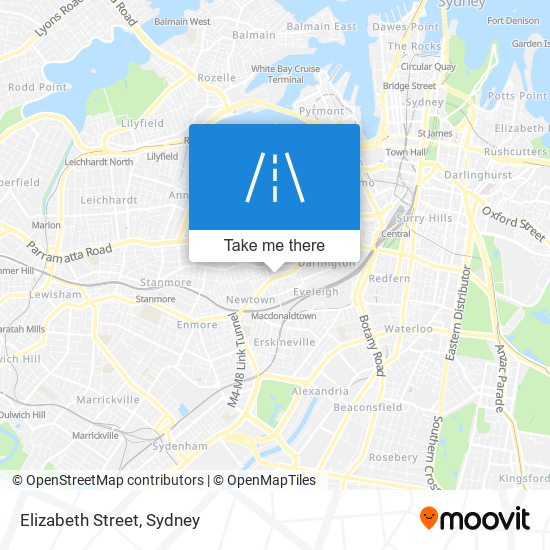 Elizabeth Street map