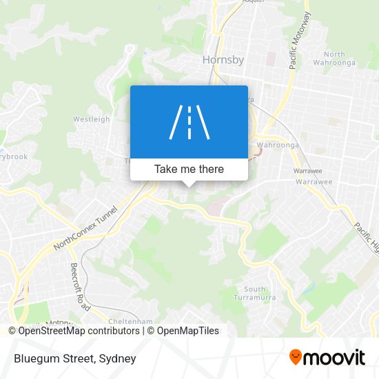 Bluegum Street map
