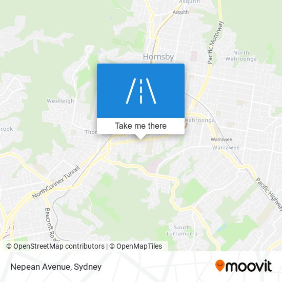 Mapa Nepean Avenue