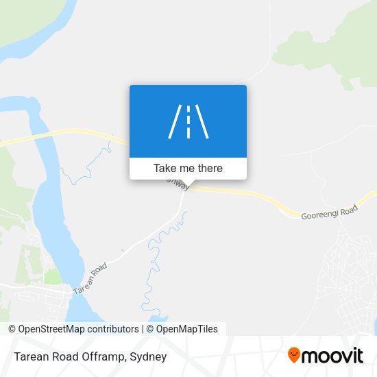 Tarean Road Offramp map