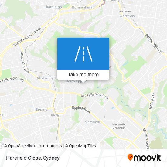 Harefield Close map