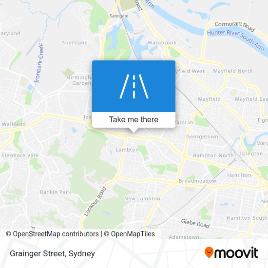 Grainger Street map