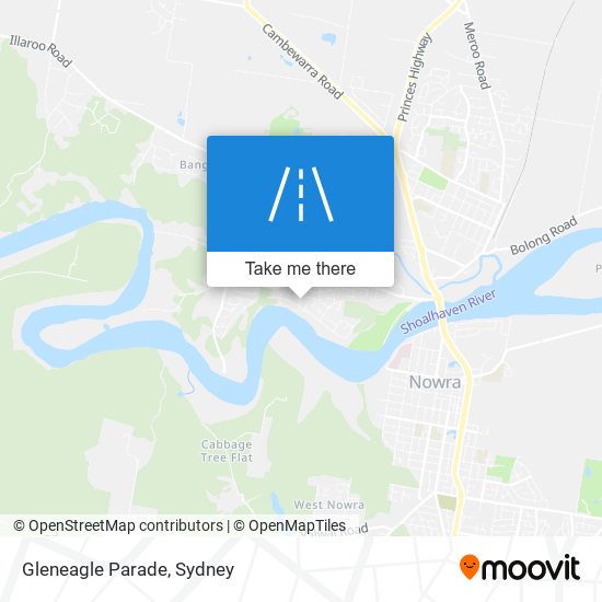 Gleneagle Parade map