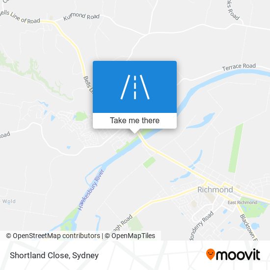 Shortland Close map