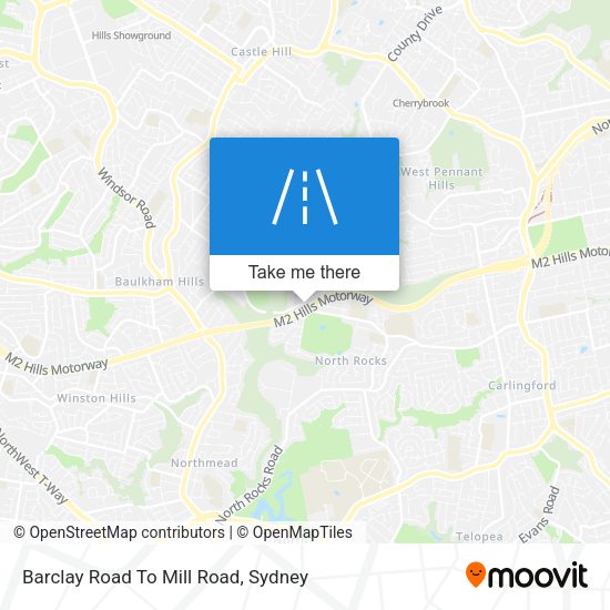 Barclay Road To Mill Road map