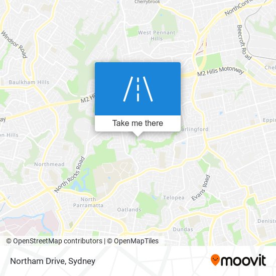 Northam Drive map