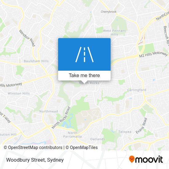 Woodbury Street map