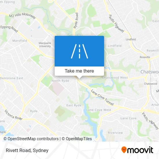 Mapa Rivett Road