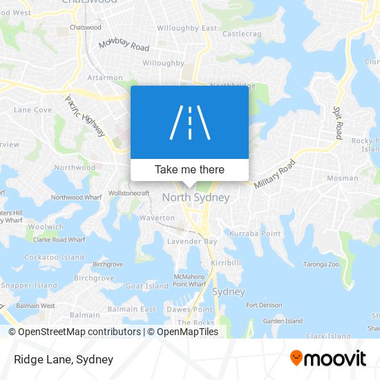 Ridge Lane map