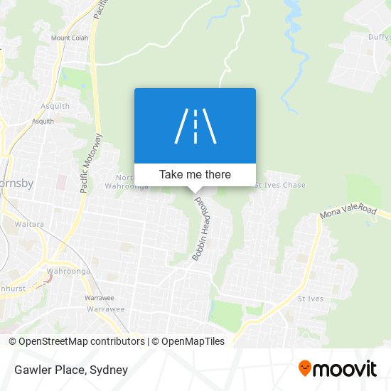 Mapa Gawler Place