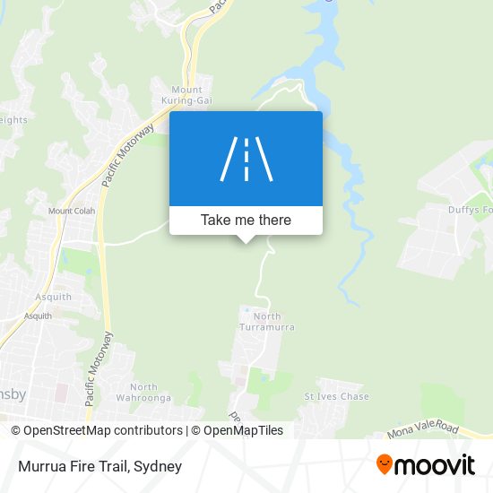 Murrua Fire Trail map
